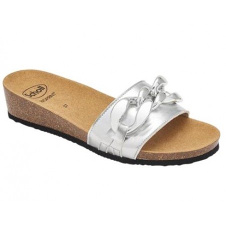 1 paio di Ravello Ciabatta Argento con Catena Argentata 39 da Scholl Shoes