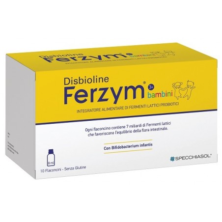 Specchiasol Disbioline Ferzym Bambini 10 Flaconcini Da 8 Ml