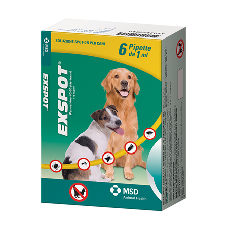 Exspot 715 Mg/ml Soluzione Per Spot On Per Cani 6 pipette 1 ml