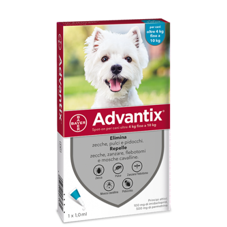 Advantix Spot-on Per Cani 4- 10 kg 1 pipetta