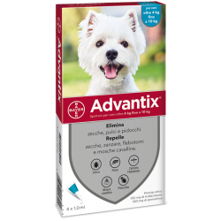 4 pipette Advantix Spot-on Per Cani 4-10 Kg