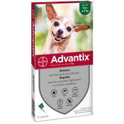 4 pipette Advantix Spot-on Per Cani fino a 4 kg