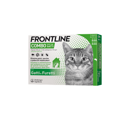 Frontline Combo Spot-on 6 pipette Gatti e furetti