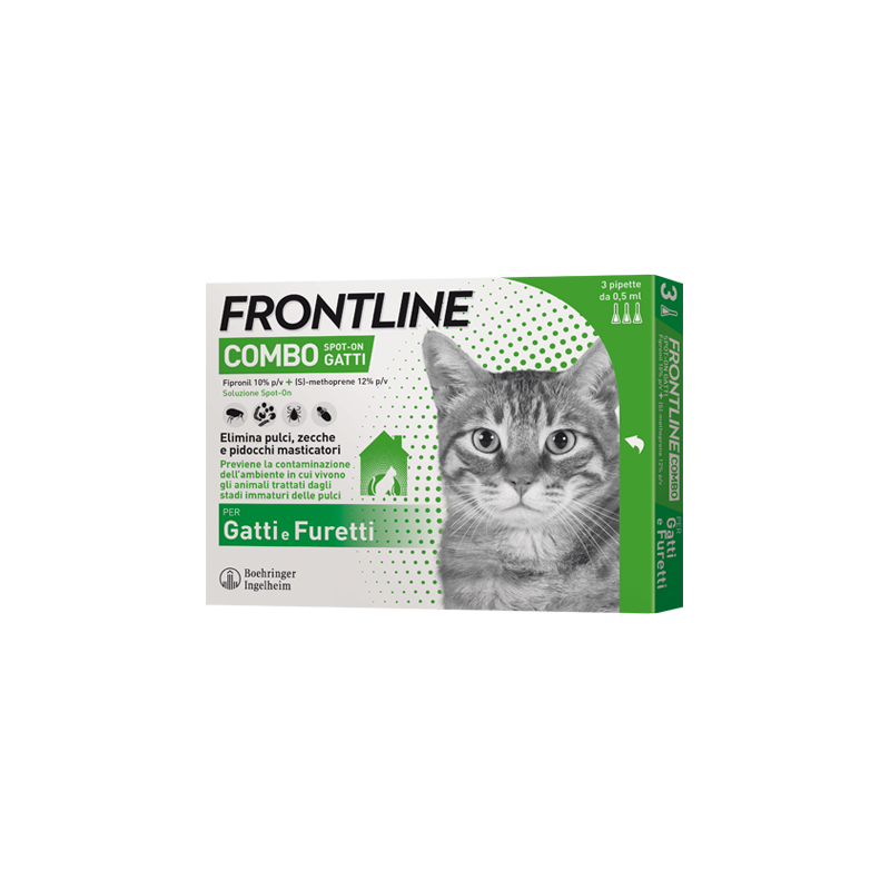 Frontline Combo Spot-on Gatti 3 pipette