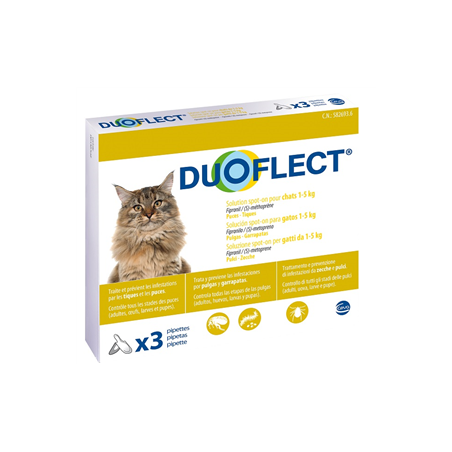 Ceva Salute Animale Duoflect Soluzione Spot-on Per Gatti Da 0,5-5 Kg