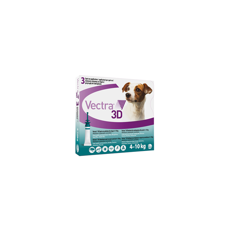 Ceva Salute Animale Vectra 3d 4-10 kg verde 3 pipette