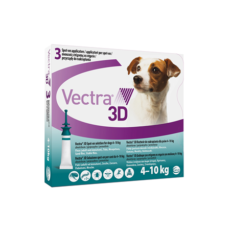 Ceva Salute Animale Vectra 3d 4-10 kg verde 3 pipette