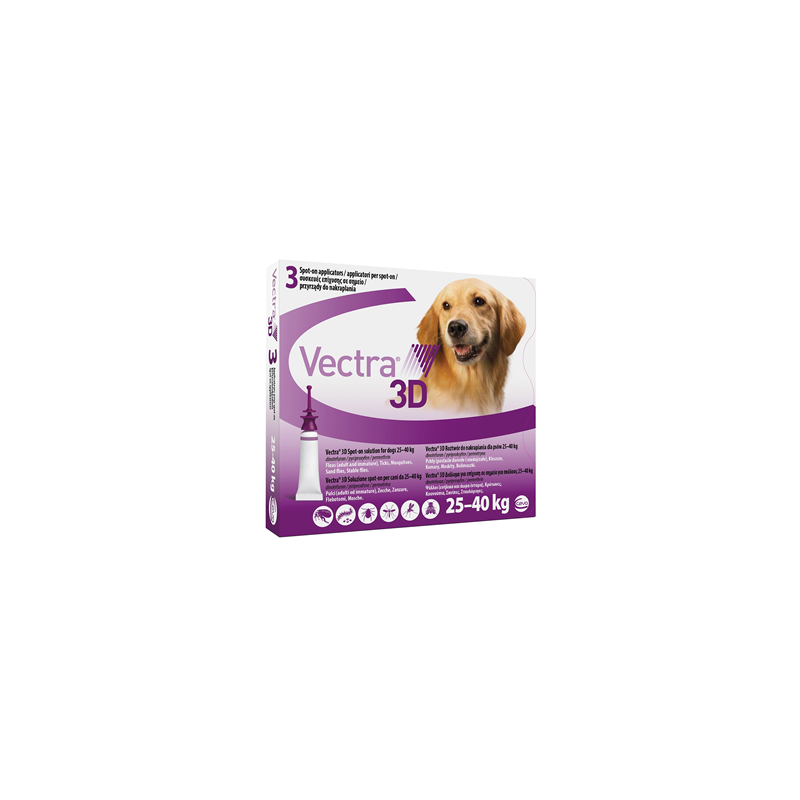 Ceva Salute Animale Vectra 3d 25-40 kg viola 3 pipette