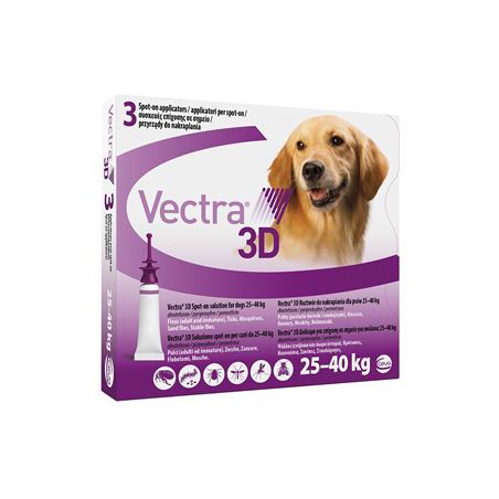 Ceva Salute Animale Vectra 3d 25-40 kg viola 3 pipette