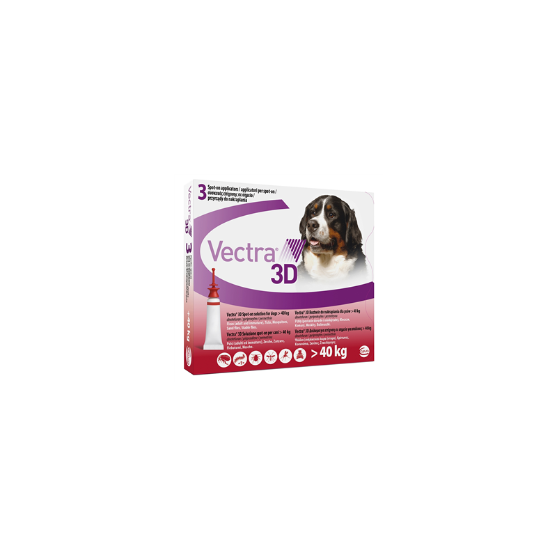 Ceva Salute Animale Vectra 3d maggiore 40 kg rosso 3 pipette