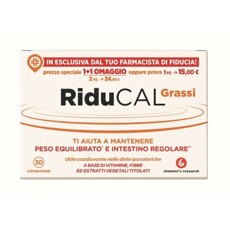 Chemist's Research Riducal Grassi 30 Compresse