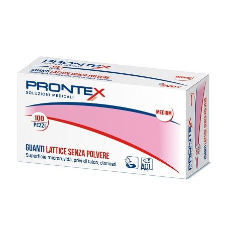 Safety Prontex Guanto In Lattice Senza Polvere Medio 100 Pezzi