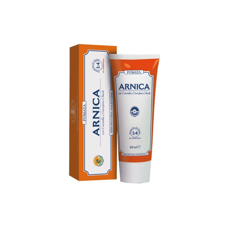 Tubo pomata da 100 ml di Arnica Forte della Erboristeria Magentina