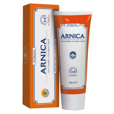 Tubo pomata da 100 ml di Arnica Forte della Erboristeria Magentina