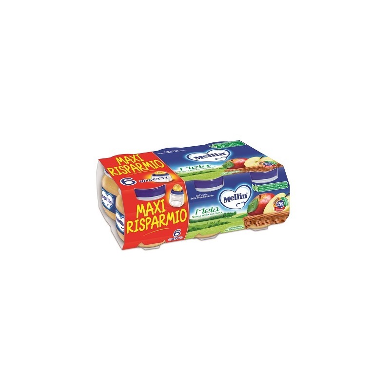 Danone Nutricia Soc. Ben. Mellin Omogeneizzato Mela 100 G 6 Pezzi