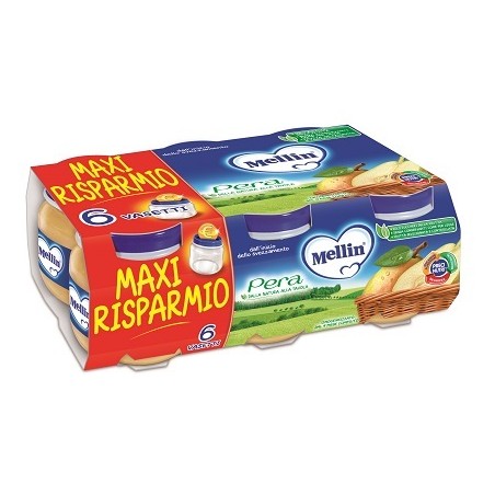 Danone Nutricia Soc. Ben. Mellin Omogeneizzato Pera 100 G 6 Pezzi