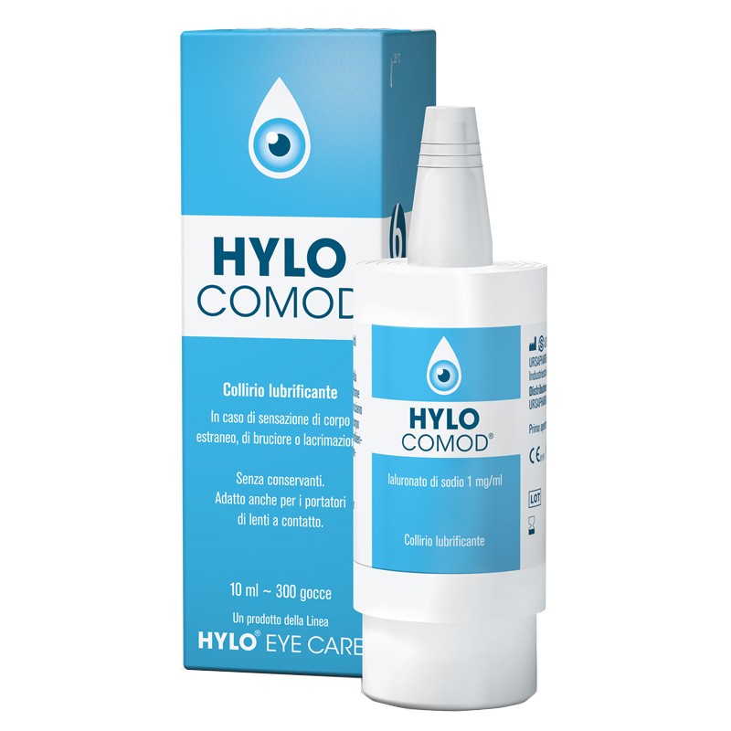 Ursapharm Hylo-comod Gocce Oculari Ialuronato Di Sodio 0,1% Flaconcino 10 Ml