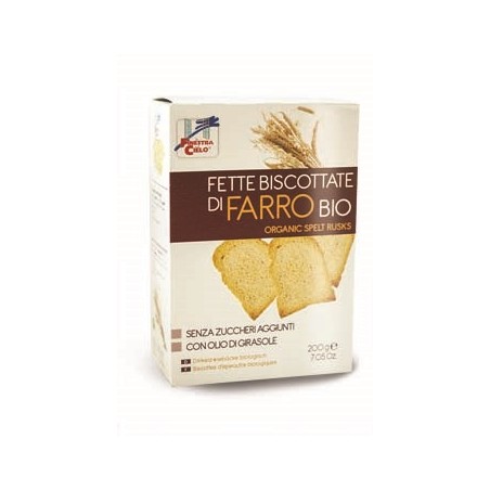 Biotobio Fsc Fette Biscottate Di Farro Bio Senza Zuccheri Aggiunti Con Olio Di Girasole Senza Olio Di Palma 200 G