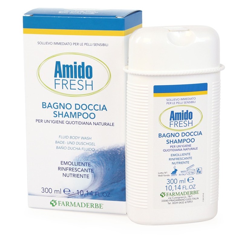 Farmaderbe Amido Fresh Bagno Doccia Shampoo 300 Ml