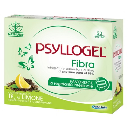 20 bustine di Psylogel Fibra Te Limone da Giuliani