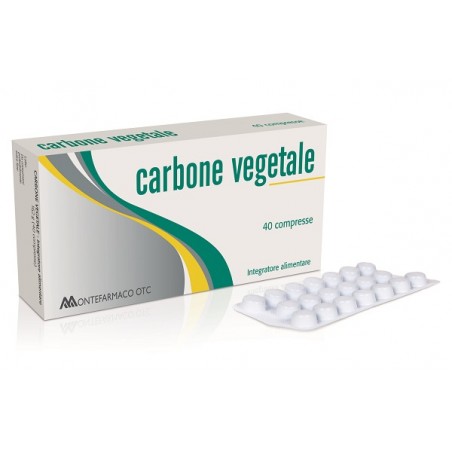 confezione 40 compresse carbone vegetale