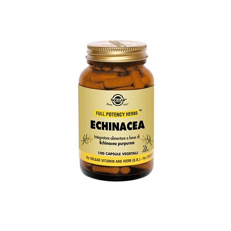 Solgar Echinacea integratore difese immunitarie 100 capsule vegetali