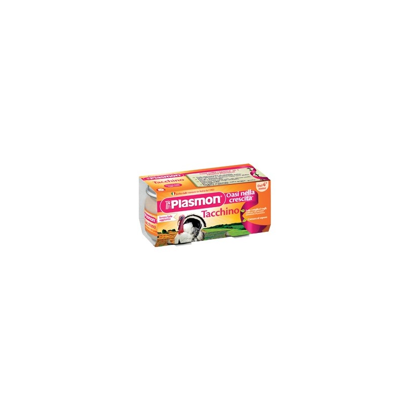 Plasmon Omogeneizzato Tacchino 80 G X 2 Pezzi