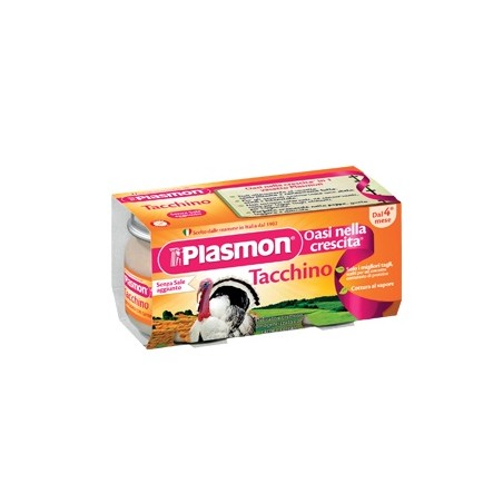 Plasmon Omogeneizzato Tacchino 80 G X 2 Pezzi