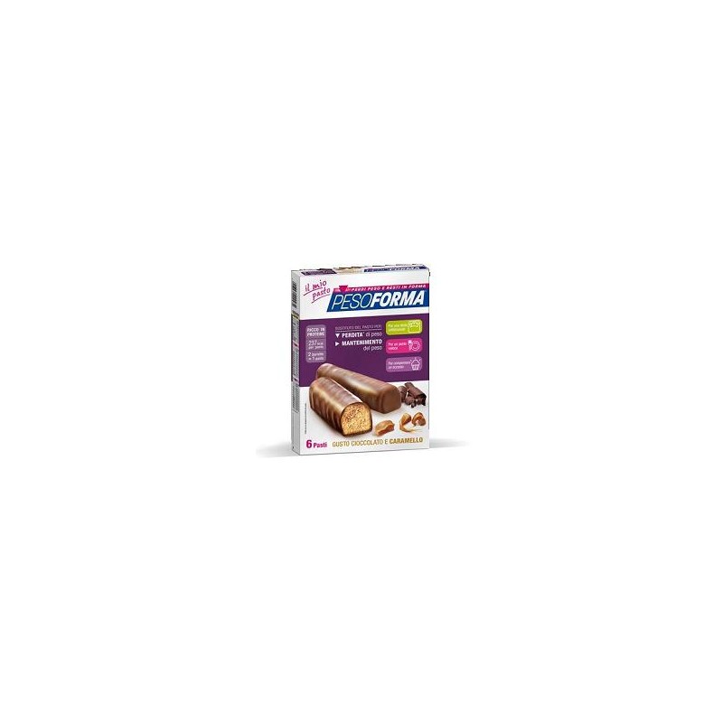 Nutrition & Sante' Italia Pesoforma Barretta Cioccolato Caramello 12 X 31 G