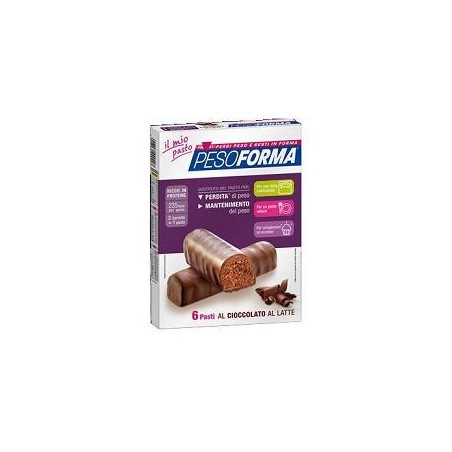 Nutrition & Sante' Italia Pesoforma Barretta Cioccolato Latte 12 X 31 G