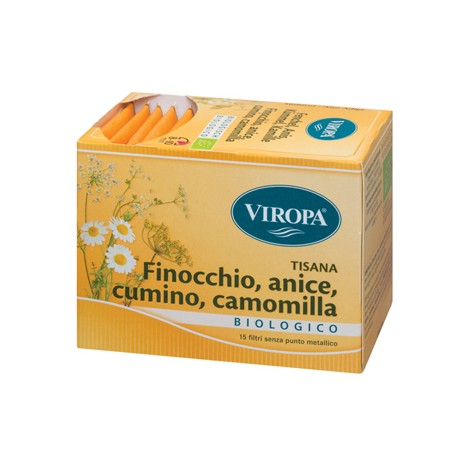 Viropa Import Viropa Finocchio/cumino/anice/camomilla Bio 15 Bustine