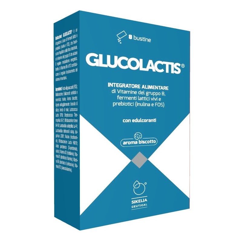 S. F. Group Glucolactis 8 Bustine Aroma Biscotto