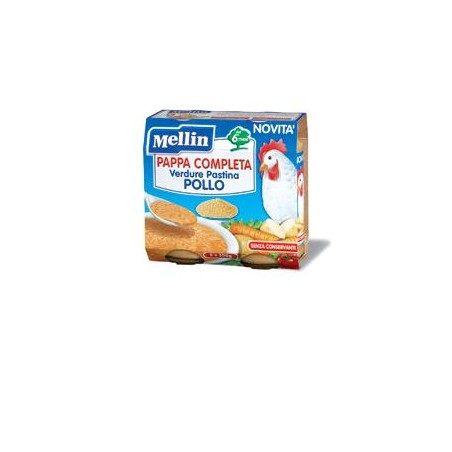 Danone Nutricia Soc. Ben. Mellin Pappa Completa Pollo 250 G 2 Pezzi