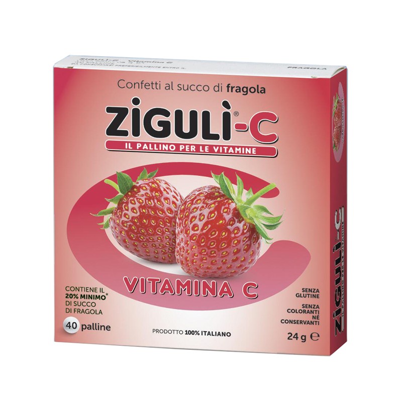 Falqui Prodotti Farmac. Ziguli C Fragola 40 Confetti 24 G