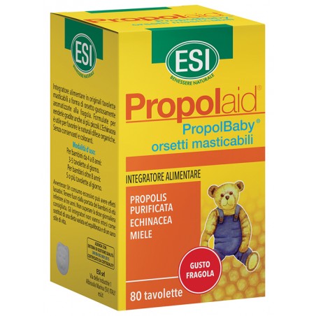 Esi Propolaid Propolbaby Orsetti 80 Compresse Masticabili