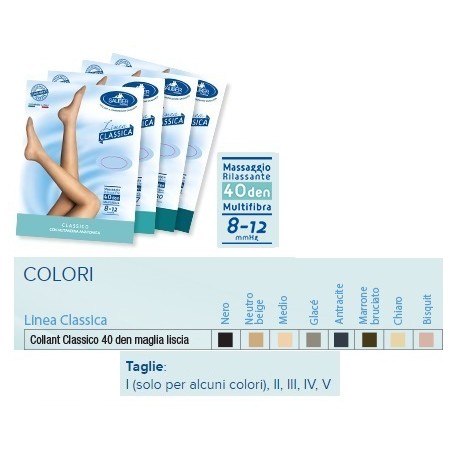 Desa Pharma Sauber Collant 40 Denari Maglia Liscia Neutro Beige 1 Linea Classica