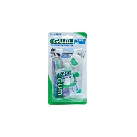 Sunstar Italiana Gum Travel Kit Viaggio 1 Spazzolino Pieghevole Gum Travel + 1 Dentifricio Viaggio 12 Ml + 1 Rocchetto Filo Inte