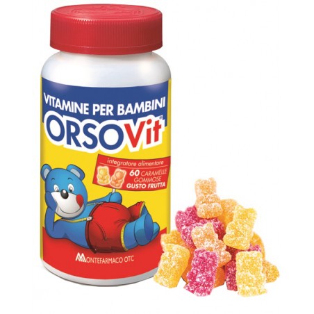 Montefarmaco Otc Orsovit Caramelle Gommose Vitamina Bambini Senza Glutine 60 Pezzi