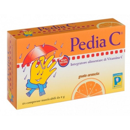 Pediatrica Pedia C Arancia 24 Compresse Masticabili