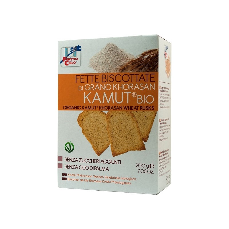 Biotobio Fsc Fette Biscottate Di Kamut Bio Senza Zuccheri Aggiunti Con Olio Di Girasole Senza Olio Di Palma 200 G