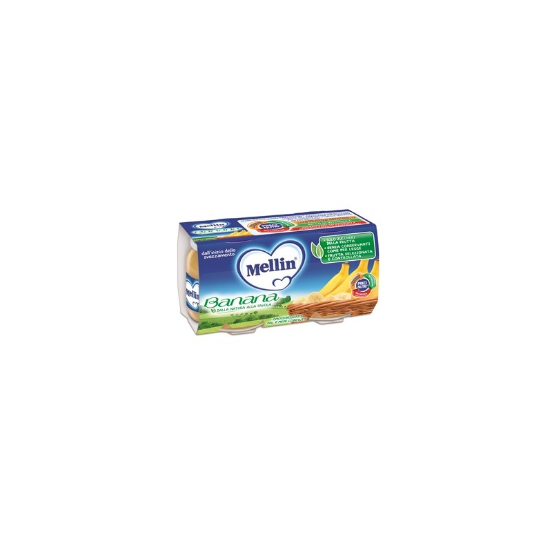 Danone Nutricia Soc. Ben. Mellin Omogeneizzato Banana 100 G 2 Pezzi