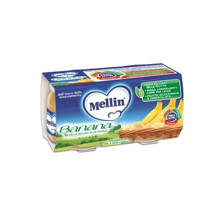 Danone Nutricia Soc. Ben. Mellin Omogeneizzato Banana 100 G 2 Pezzi