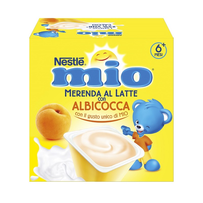 Nestle' Italiana Mio Merenda Albicocca 4 X 100 G