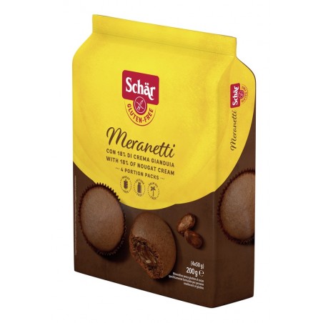 Dr. Schar Schar Meranetti Con Crema Gianduia 4 Pezzi Da 50 G