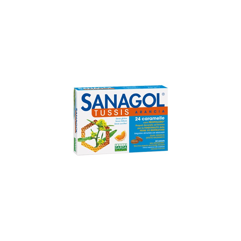 Named Sanagol Tussis Arancia 24 Caramelle