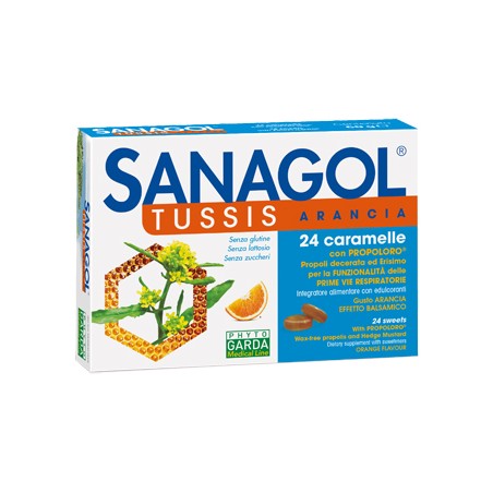 Named Sanagol Tussis Arancia 24 Caramelle