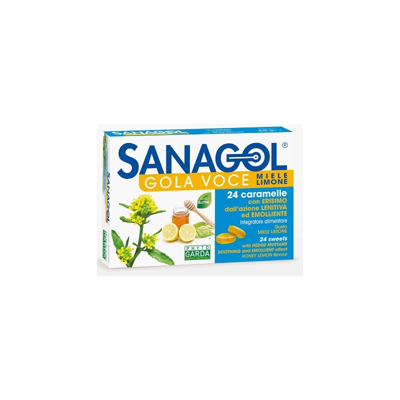 Named Sanagol Gola Voce Miele Limone 24 Caramelle