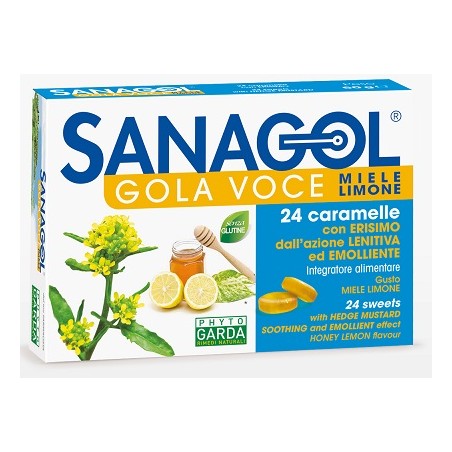 Named Sanagol Gola Voce Miele Limone 24 Caramelle