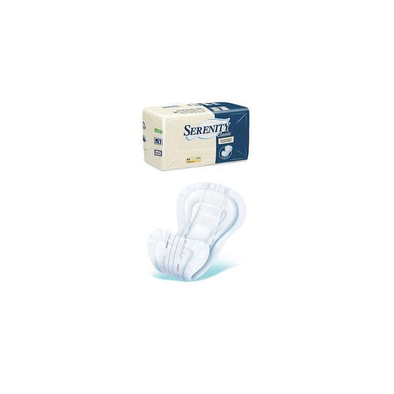 Pannolone Per Incontinenza Serenity Classic Extra In Tessuto Non Tessuto 30 Pezzi