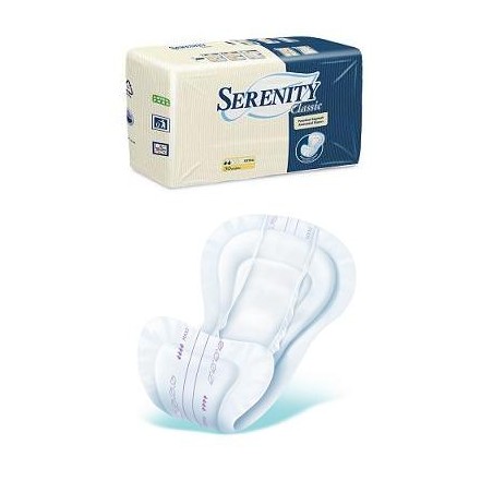 Pannolone Per Incontinenza Serenity Classic Extra In Tessuto Non Tessuto 30 Pezzi